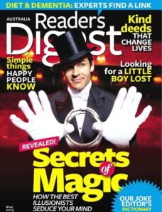 Reader’s Digest Australia – May 2013