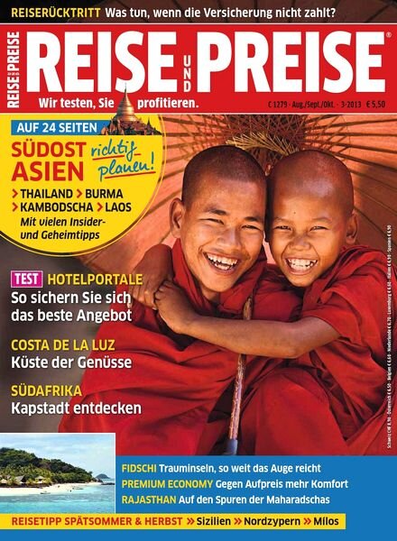 Reise und Preise Magazin — August-September-Oktober 2013