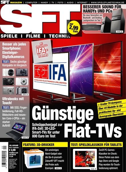 SFT (Spiele Filme Technik) Magazin September 2013