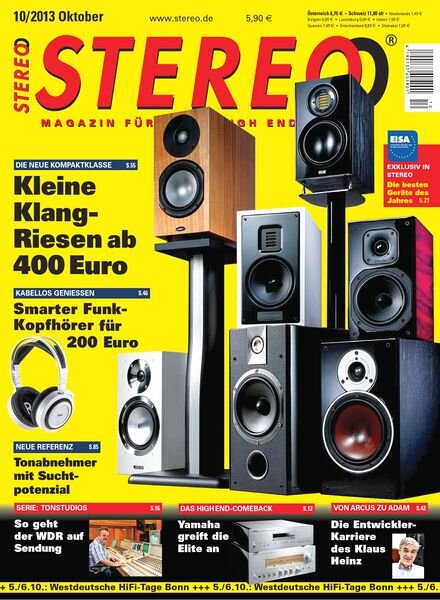 Stereo — Magazin fur HiFi, High End & Musik Oktober 2013