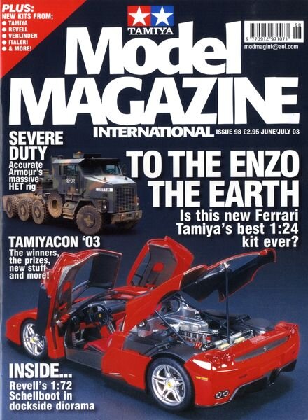 Tamiya Model Magazine International – Issue 98, S-100 Schnellboot,M1070 HET,Ferrari Enzo