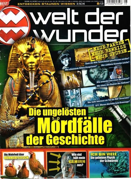 Welt der Wunder Magazin – August 2013