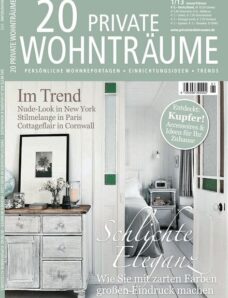 20 Private Wohntraume Magazin — N 01, 2013