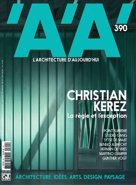 AA L’architecture d’aujourd’hui Magazine — Issue 390, July-August 2012