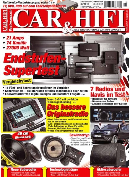 Car und Hifi Magazin — November-Dezember 2013
