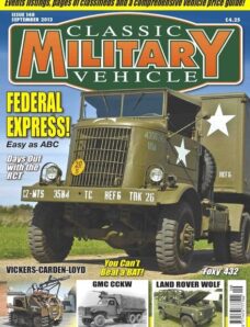 Classic Military Vehicle – Issue 148, September 2013