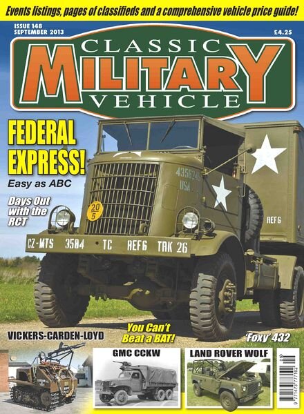 Classic Military Vehicle – Issue 148, September 2013