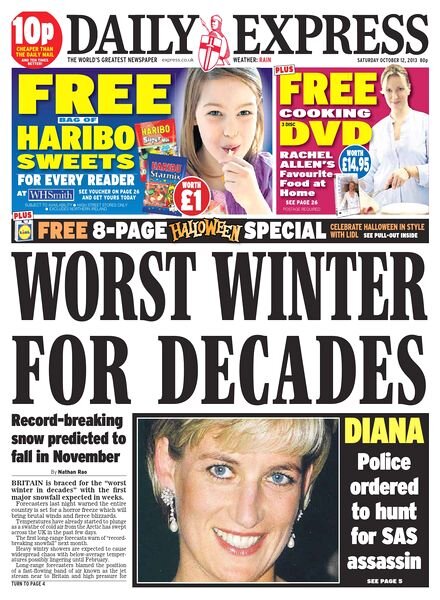 Daily Express — Saturday, 12 October 2013