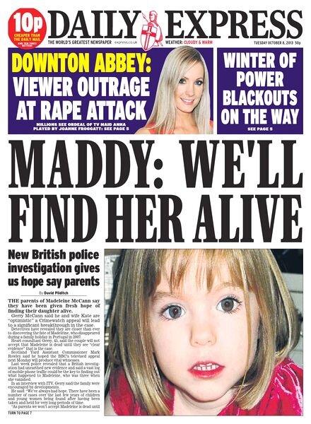 Daily Express — Tuesday, 08 October 2013