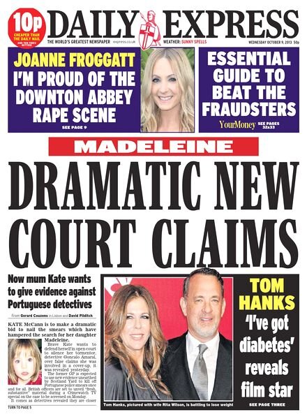 Daily Express — Wednesday, 09 October 2013