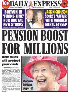 Daily Express – Wednesday, 30 October 2013