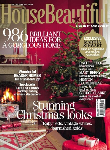 House Beautiful UK — December 2013 — Jabuary 2014