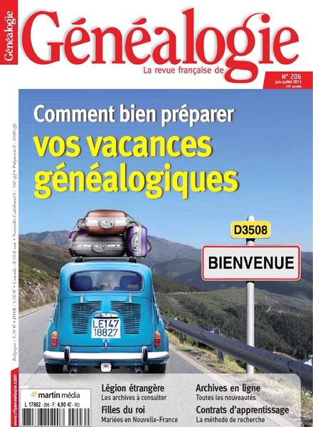La Revue Francaise de Genealogie 206 — Juin-Juillet 2013