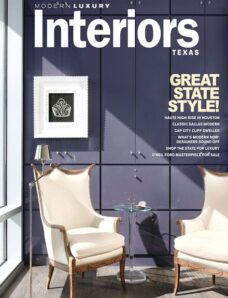 Modern Luxury Interiors Texas Magazine Winter 2013