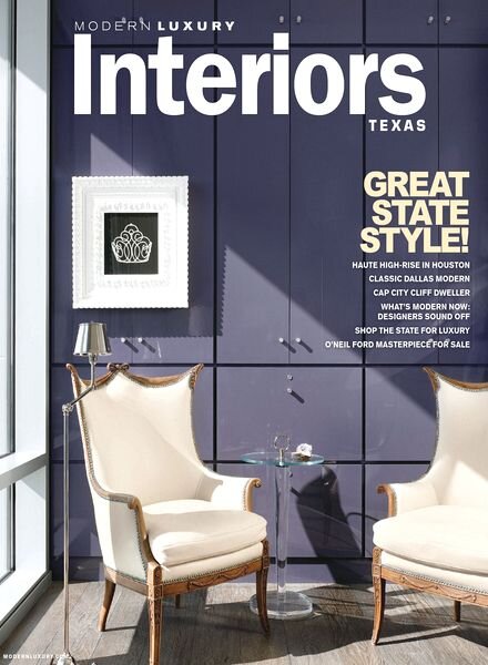 Modern Luxury Interiors Texas Magazine Winter 2013