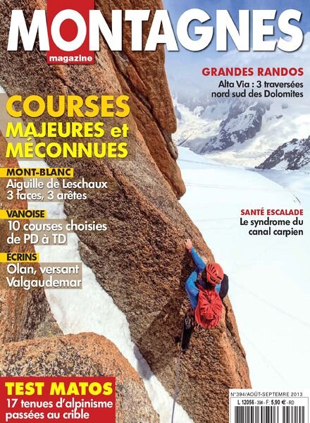 Montagnes Magazine N 394 — Aout-Septembre 2013