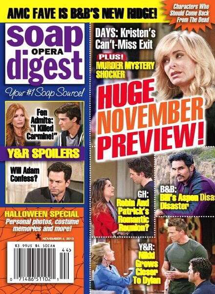 Soap Opera Digest — 04 November 2013
