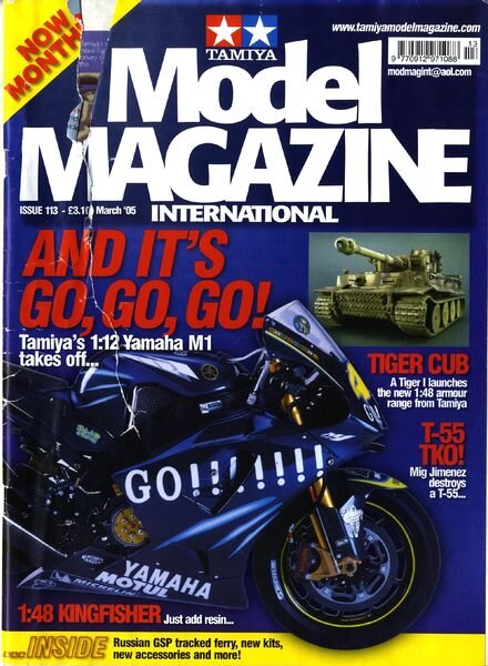 Tamiya Model Magazine International — Issue 113, OS2U Kingfisher,Tiger I,T-55