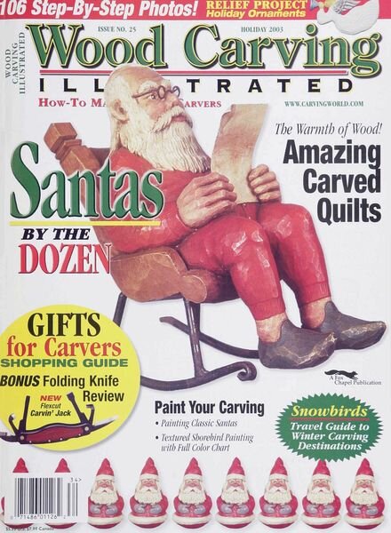 Woodcarving Illustrated — Issue 25, Holiday 2003