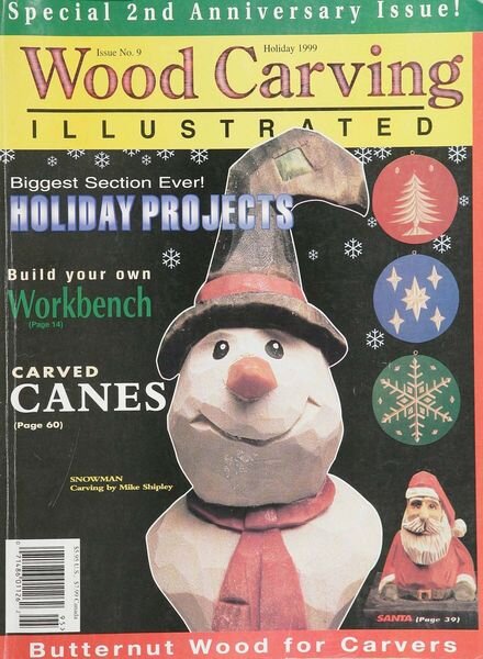 Woodcarving Illustrated — Issue 9, Holiday 1999