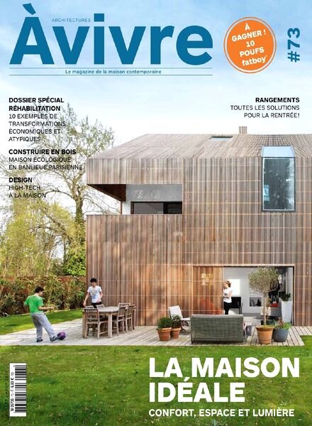 Architectures AVivre N 73 – Juillet-Aout 2013