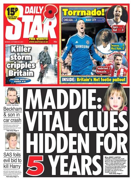 DAILY STAR – Monday, 28 October 2013