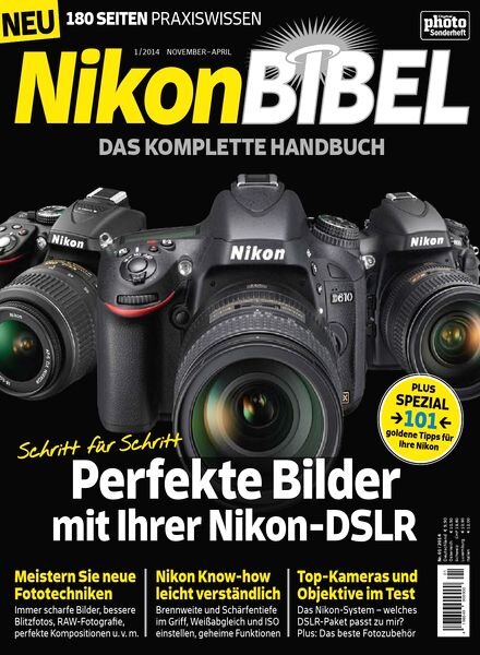 Digital PHOTO Sonderheft Nikon Bibel – Das komplette Handbuch – 01, 2014 November-April