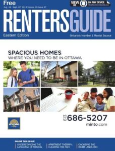 Eastern Ontario Renters Guide – 7 September 2013