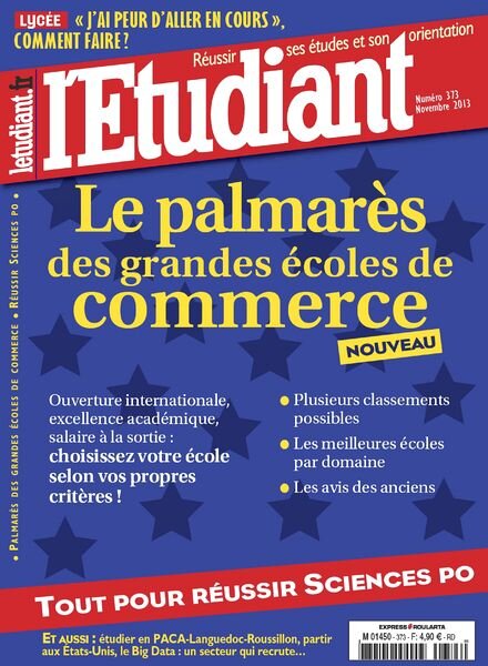 L’Etudiant N 373 – Novembre 2013