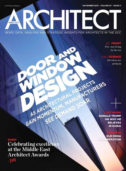 Middle East Architect Magazine — November 2013