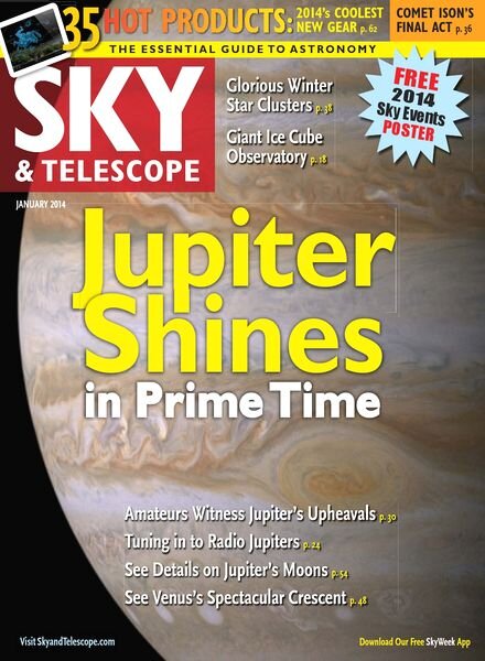 Sky & Telescope Magazine January 2014