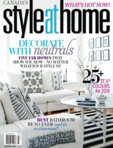 Style At Home Canada – January 2014