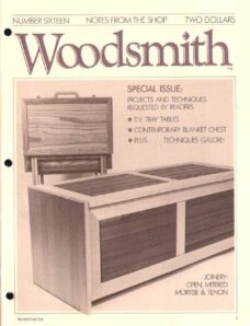 WoodSmith Issue 16, July 1981 – Contemporary Blanket Chest