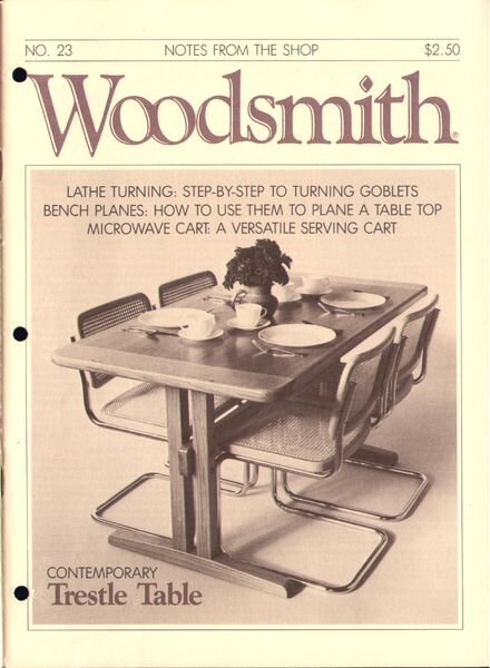 WoodSmith Issue 23, Sep 1982 — Contemporary Trestle Table