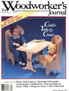 Woodworker’s Journal – Vol 13, Issue 1 – Jan-Feb 1989