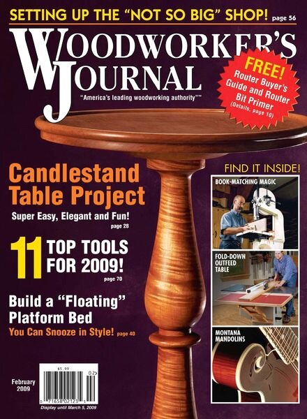 Woodworker’s Journal – Vol 33, Issue 1 – Jan Feb 2009