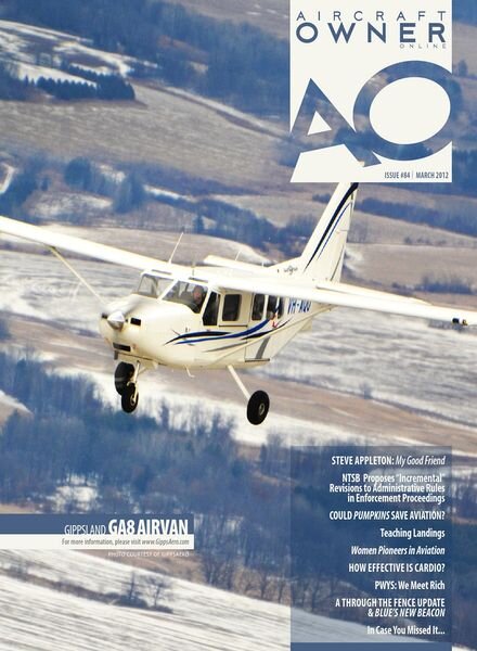 Aircraft Owner – Issue 84, March 2012