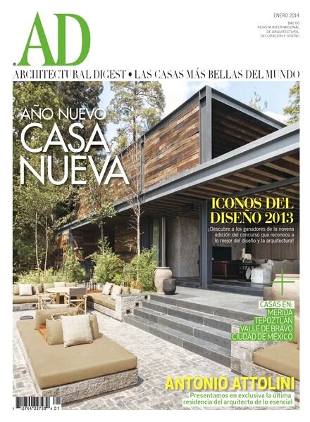Architectural Digest Mexico — Enero 2014