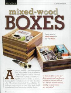 Canadian Home Workshop — Mixed-wood Boxes