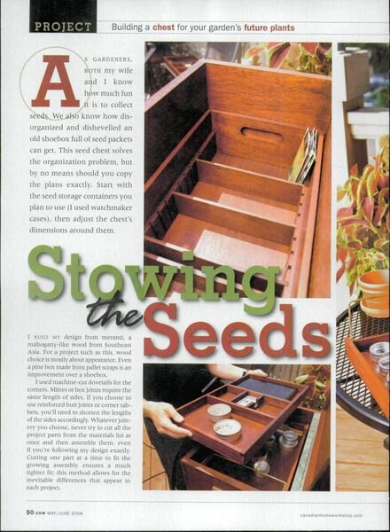 Canadian Home Workshop – Seed Chest