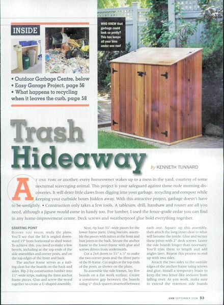 Canadian Home Workshop — Trash Hideaway