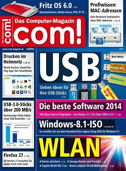 Com! Computermagazin – Januar N 01, 2014