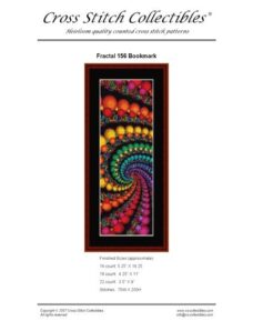 Cross Stitch Collectibles (Fractal Bookmark) 156