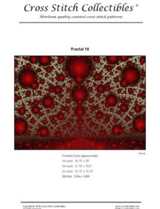 Cross Stitch Collectibles (Fractal Bookmark) 18
