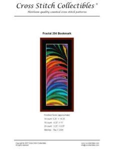 Cross Stitch Collectibles (Fractal Bookmark) 204