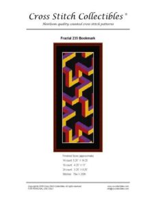 Cross Stitch Collectibles (Fractal Bookmark) 235