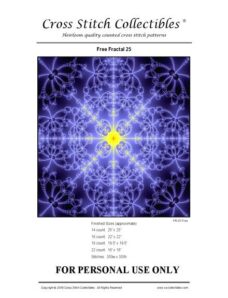 Cross Stitch Collectibles (Fractal Bookmark) 25