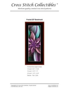 Cross Stitch Collectibles (Fractal Bookmark) 257