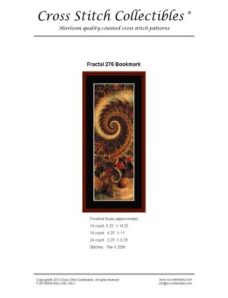 Cross Stitch Collectibles (Fractal Bookmark) 276