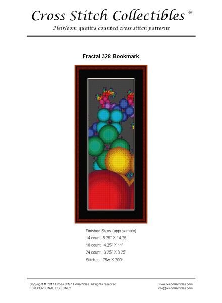 Cross Stitch Collectibles (Fractal Bookmark) 328